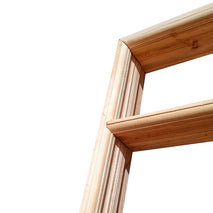 10×2 Cypress Door Frame with Vent 9ft Long