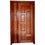 11-Panel Solid Mahogany Double Door