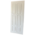 6-Panel Solid White Flush Door