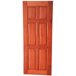 6-Panel Solid Mahogany Front Door