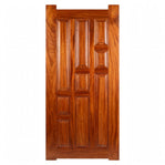 9-Panel Kiln-Dried Solid Mahogany Front Door