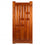 9-Panel Kiln-Dried Solid Mahogany Front Door