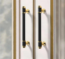 Aluminum Alloy Black Gold Cabinet Handles Drawer Wardrobe Door Pulls