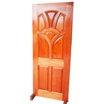 Decorated Panel Solid Mahogany Front Door
