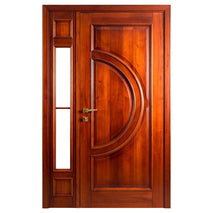 Kiln Dried Solid Mahogany Semi-Circle Double Door