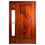 Kiln Dried Solid Mahogany Semi-Circle Double Door