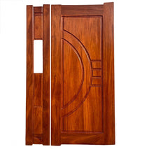 Kiln Dried Solid Semi-Circle Mahogany Double Door
