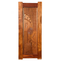 Kiln Dried Mahogany CNC Engraved Solid Door