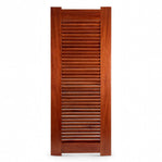 Kiln Dried Mahogany Louvered Solid Interior Door