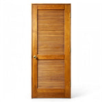 Kiln Dried Mvule Louvered Solid Door