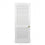 Kiln Dried Solid Mahogany White Louvered Interior Door