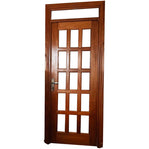 Mahogany Standard French Door with 4×2 Door Frame