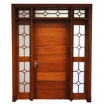 Mahogany T&G French Double Door