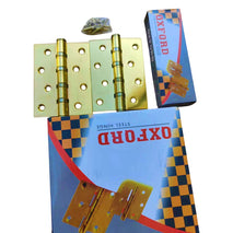 Oxford Door Hinges Gold Antique Silver