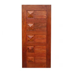 Solid Mahogany Diamond Design Standard Front Door