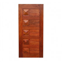 Solid Mahogany Diamond Design Standard Front Door