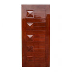 Solid Mahogany Diamond Design Standard Front Door