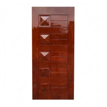 Solid Mahogany Diamond Design Standard Front Door