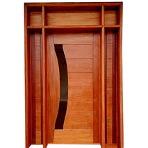 Solid Mahogany TnG Double Door