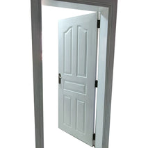 White 5-Panel Solid Flush Door